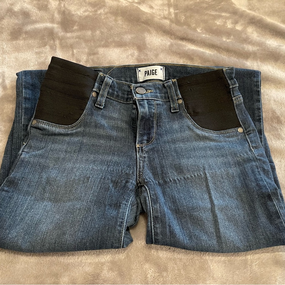 Paige Transcend - Verdugo Ankle Skinny Maternity Jeans size 24